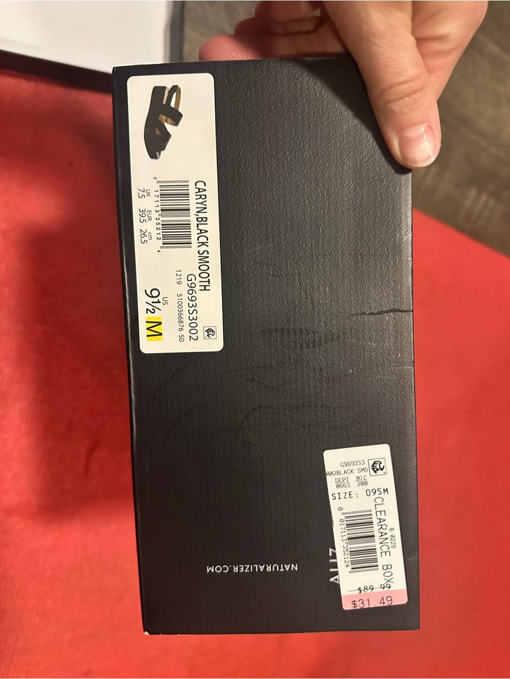 Naturalizer Black Smooth Leather Heels - Picture 4 of 4